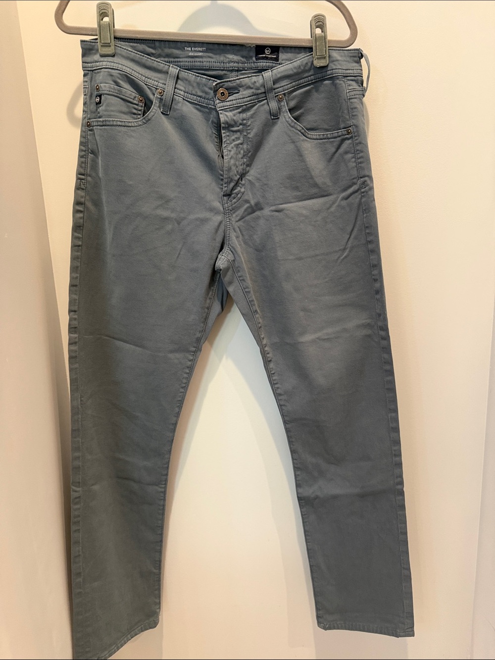 Ag Adriano Goldschmied Slim Jeans in Slate Blue-Grey